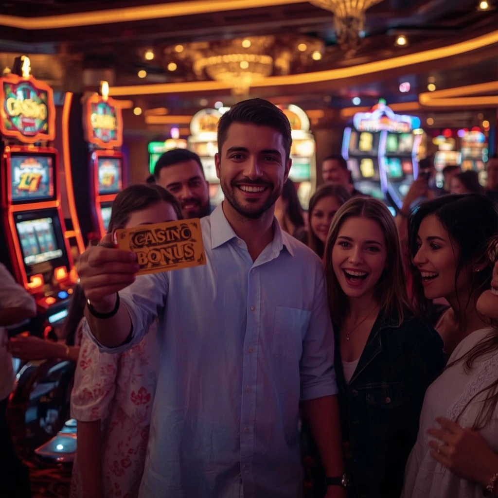 a person with a casino bonus PURE CASINO