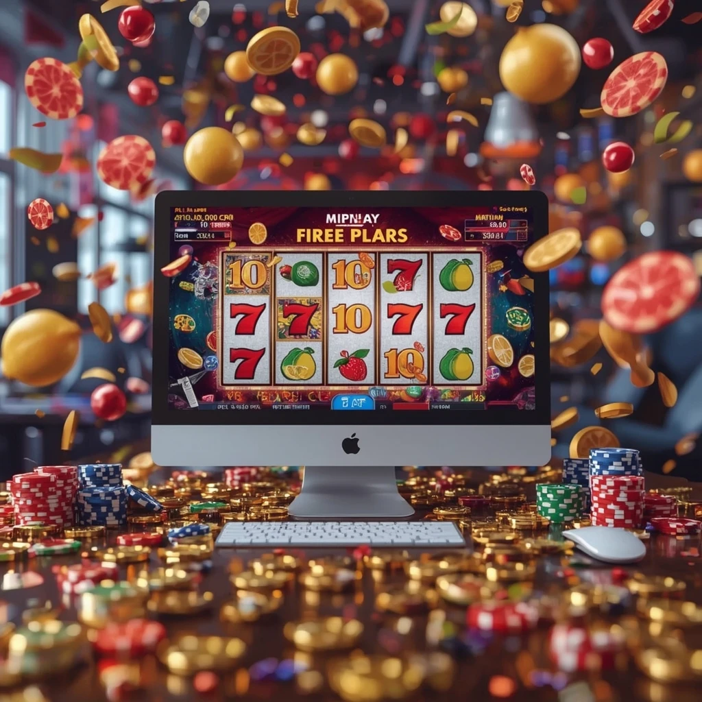 slot machines on the monitor PURE CASINO